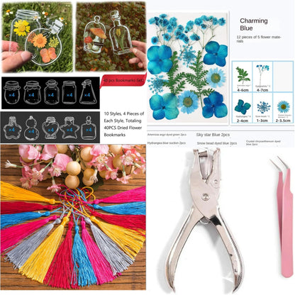 LAST DAY 85% OFF🔥Transparent Dried Flower Bookmarks