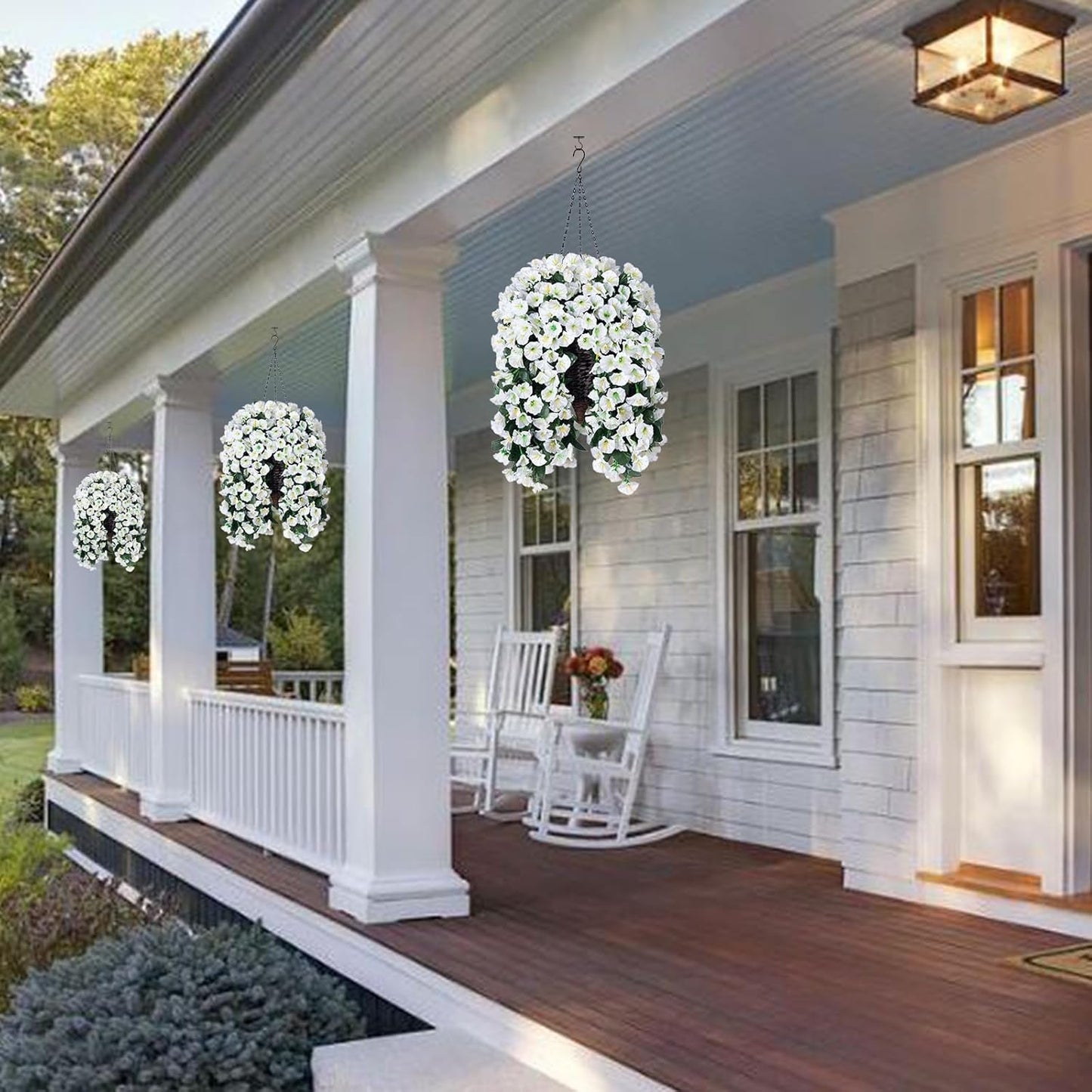 On Sale-Artificial Faux Hanging Flowers Plants - UV resistant, Waterproof,Windproof